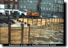 Baustelle Volksbank Forst